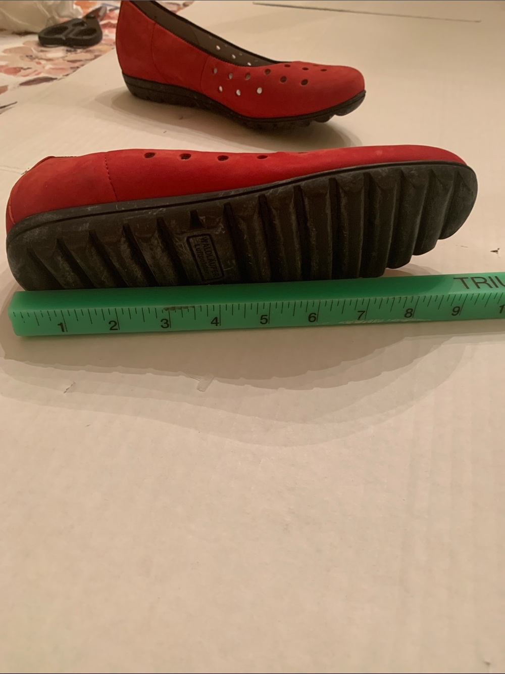 VGUC Waldlaufer Hadya Red suede flats women size 8 - Picture 13 of 14